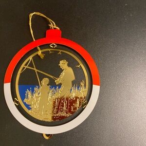 Baldwin brass 2005 fathers and son fishing ornament